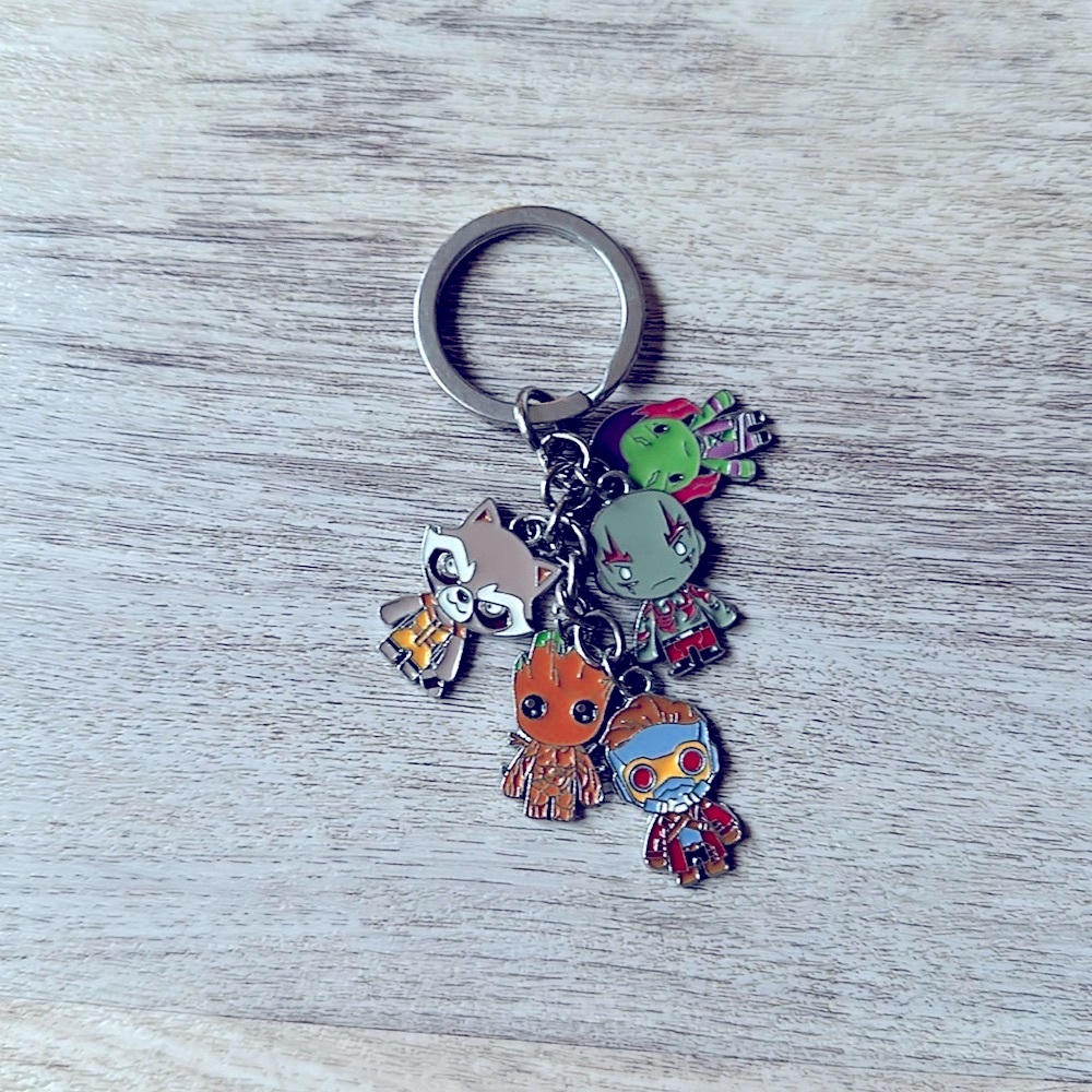 Guardians of the galaxy keychain silver